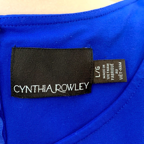 New without tags CYNTHIA ROWLEY royal blue adjusted dress - Picture 5 of 5